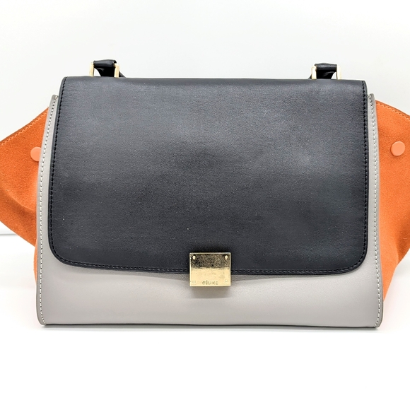 Celine Medium tri-color Trapeze - Picture 2 of 14